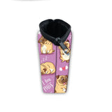 3D Pug Dog Cosmetic Bag for Makeup Organizer Women Mini Handbag