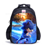 3D SONIC RACING Children Backpack 16inch Schoolbag Kids Cartoon Mochila Escolar