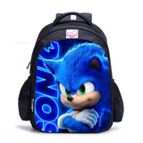 3D SONIC RACING Children Backpack 16inch Schoolbag Kids Cartoon Mochila Escolar