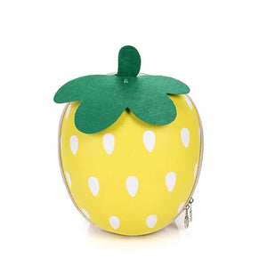 3D Sweet Red Strawberry School Bags for Girls Egg Backpack