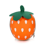 3D Sweet Red Strawberry School Bags for Girls Egg Backpack