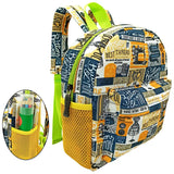 3D Toddler Canvas Children Backpack Kindergarten Schoolbag