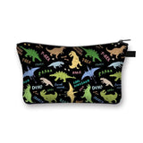 3D Waterproof Dinosaur Print Makeup Case Cosmetic Bag