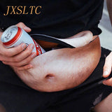 3D Dadbag Belly Pockets Waist Bag Novelty Men Fanny Pack