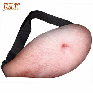 3D Dadbag Belly Pockets Waist Bag Novelty Men Fanny Pack