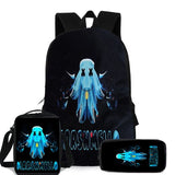 3PCS Backpack Pencil Case Shoulder DJ School Bag High Student Backpacks