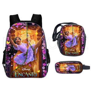 3PCS Encanto Kids School Bags 16in Mirabel Prints Backpack