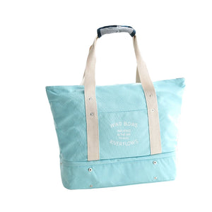 3PCS Women Folding Waterproof Tote Bag Large Travel Handbag