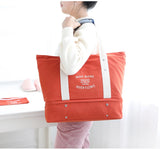 3PCS Travel Waterproof Tote Bag Canvas HandBag