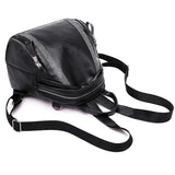 Women PU Backpack with Rhinestone Decor Soft Leather Female Daypack