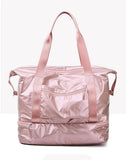 Waterproof Oxford Gym Bag for Women with Dry Wet Separation