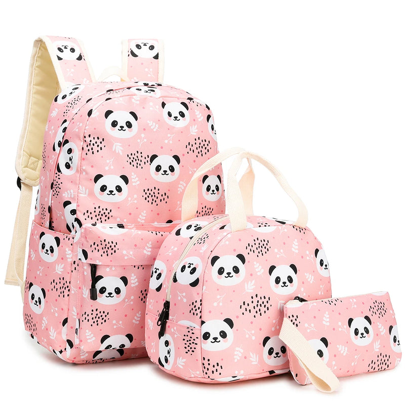 3Pcs Girls School Backpacks Unicorn Bookbags Set Lightweight Kids Travel Bag