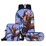 3Pcs/Set School Bag For Boys Girls Movie Cartoon Backpack Children School Set Sc