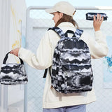 3Pcs/Set Casual Daypacks Charging Port Oxford Cloth Backpack