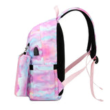 3Pcs/Set Casual Daypacks Charging Port Oxford Cloth Backpack