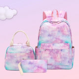 3Pcs/Set School Bag Adjustable Shoulder Straps Student Backpack Travel Girls Han