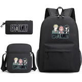 3Pcs Spy x Family Backpack Anime Schoolbag Set for Boy