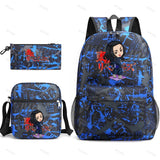 3Pcs Tokyo Revengers Backpack School Student Pencil Case Boys Girls Rucksac