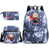 3Pcs Tokyo Revengers Backpack School Student Pencil Case Boys Girls Rucksac