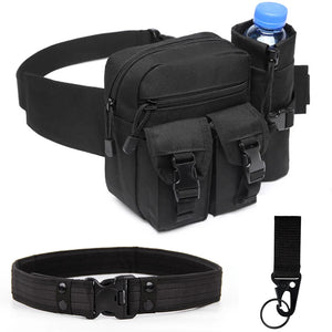3Pcs Outdoor Waist Bag Set Waterproof Molle Camouflage Hiking Pack