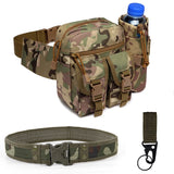 3Pcs Outdoor Waist Bag Set Waterproof Molle Camouflage Hiking Pack