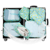 3SETS Nylon Packing Cube Travel Bag System 7 Pieces Large Capacity Clothing Sort