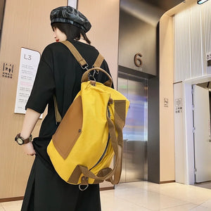 Canvas Backpack Shoulder Bag High-capacity Travel Bag