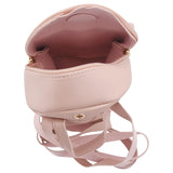 Small Leather Backpack with Bow, Ladies Wallet