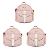 Small Leather Backpack with Bow, Ladies Wallet