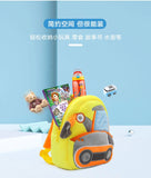 3D Construction Truck Bulldozer Excavator Plush Kids Backpack