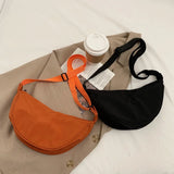 3pcs Messenger Bags Women Nylon Plain Pillow Light Fanny Packs Mix