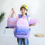 3pcs Nylon Backpack Shoulder Book Bags for Teenage Girls Cartoon Children