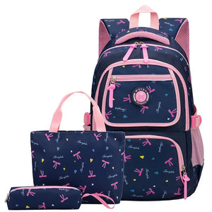 3pcs School Bags For Girls Teenager Schoolbag Backpacks For Children