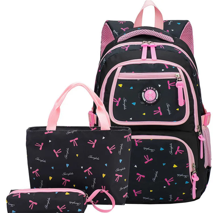 3pcs School Bags For Girls Teenager Schoolbag Backpacks For Children