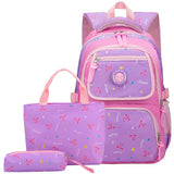 3pcs School Bags For Girls Teenager Schoolbag Backpacks For Children
