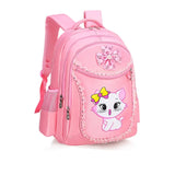 3pcs Cat Cartoon School Backpack for Girls