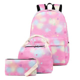 3pcs School Backpacks for Teen Girls with Lunch Bag Pencil