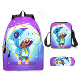 3pcs Backpack Game Stars Shoulder Bags 3D Print School Bag