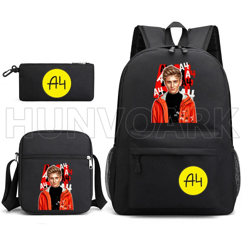 3pcs/Set Travel Backpacks Printing Shoulder Bag School bags for Teenage Boys