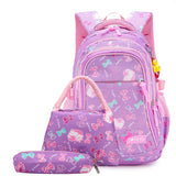 3pcs/Set Girls School Bags Waterproof Backpacks Child Mochila