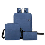 Canvas Men's Backpacks USB Laptop Business Shoulder Messenger Bag Rucksack