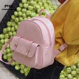 3pcs/Set Women Pu leather backpack Girls Small Backpacks Lady Composite Bag Moch