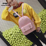 3pcs/Set Women Pu leather backpack Girls Small Backpacks Lady Composite Bag Moch
