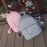 3pcs/Set Women Pu leather backpack Girls Small Backpacks Lady Composite Bag Moch