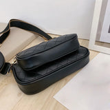 3pcs Women Handbag PU Leather Shoulder Bags Mini Female Clutch