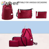 3pcs Women Waterproof Nylon Oxford Backpacks Casual Travel Bag Mochila Feminina