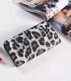 3pcs Women PU Leopard Printing Long Wallets