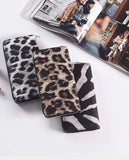 3pcs Women PU Leopard Printing Long Wallets