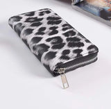 3pcs Women PU Leopard Printing Long Wallets