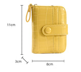 3pcs Women PU Crocodile Short Wallet